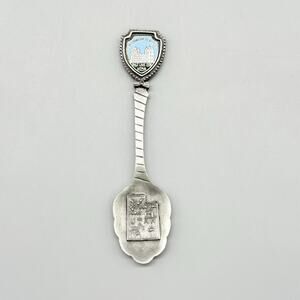 Mormon Temple Salt Lake City Utah Pewter Vintage Mini Souvenir Spoon 3.5"